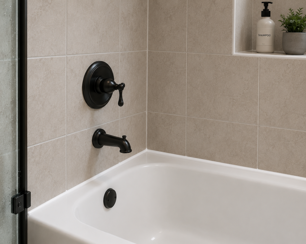 properly cured bathroom caulk after 24 hours ready to use shower