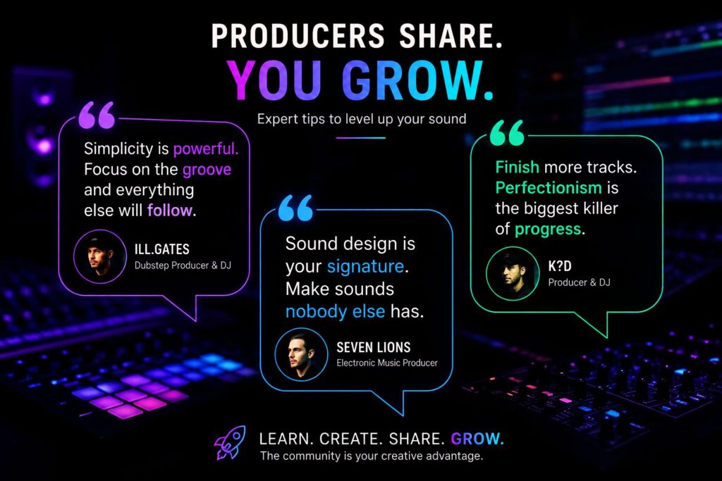 expert tips from professional electronic music producers for beginners starting music career